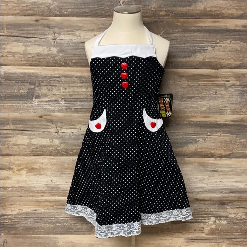Ready Steady GO! Polka Dot Hearts Halter Dress NWT